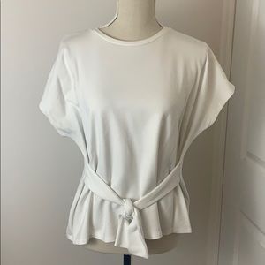 Express white dolman short sleeve top